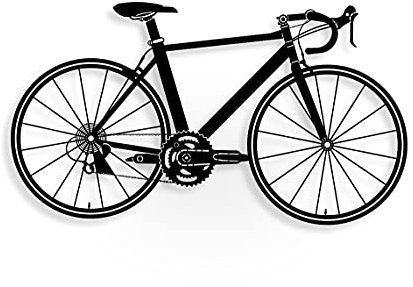 No239 Wandschmuck aus Metall, Motiv: Fahrrad