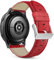 MaKTech 22mm Bracelet en Cuir Crocodile Section Motif Compatible avec Samsung Galaxy Watch 3 45mm/46mm,Huawei Watch 4/3 & Ultimate/GT 4/3 46mm Pro,Amazfit GTR 3/2 (Rouge)