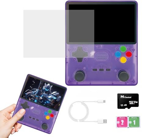 KINMRIS R39S Retro Handheld Game Console 64GB Buile in with 20000+ Games, Retro Game Console 4.3 System 4 Inch IPS Screen