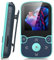 AGPTEK 64GB Lettore MP3 Running, Lettore MP3 con Clip Bluetooth 5,3, MP3 Player Sport Mini Portatile, Contapassi Integrata, Radio FM, Registrazione, Lettura E-Book, Slot TF Fino a 128 GB (Blu)
