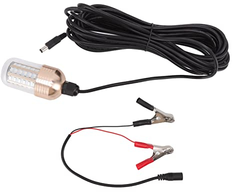 Hztyyier LED-Angellampe Zum Tauchen, Nachttauchlampe, LED-Peche-Calamar-Stufenlichter (gelbes Licht)