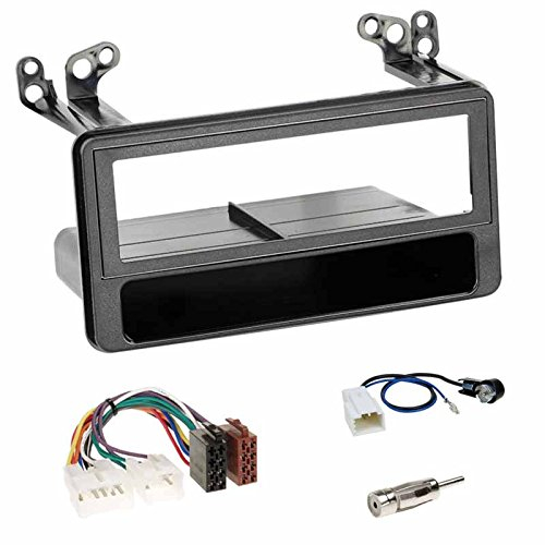 Doppel 2-DIN Blende Radioblende + Fach Radio Adapter Radioadapter für Toyota Avensis (T22 Facelift) / Avensis Verso (T22) / Celica (T23) / Yaris Verso (P2) / RAV 4 (ACA20/21 ZCA25/26) / MR2 (W3/W30)