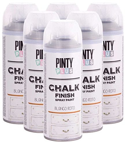 Pintura en spray de tiza, aspecto envejecido, 400 ml, color blanco roto