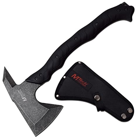 MTech, Axt , Klinge: 9.5 cm, rostfreier Edelstahl, Outdoor Tool, Griff: Gummi, Nylontasche, MT-AXE13T