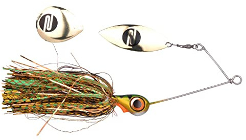 Spro Spinnerbait Hecht Angeln Köder - Iris Ambush 18cm Redhead Tiger