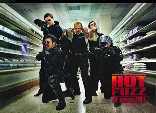 Hot Fuzz - Aushangfoto A4 21x29cm - 4 Stück-G1