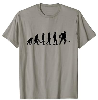 Evolution Eishockey | Eis Hockey Spieler Puck | Geschenk T-Shirt