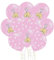 Libetui 10 Luftballons Baby Mädchen pinke Ballons Made in EU Deko Babyparty Geburt Mädchen Kindergeburtstag Ballons Elefant Baby Pink