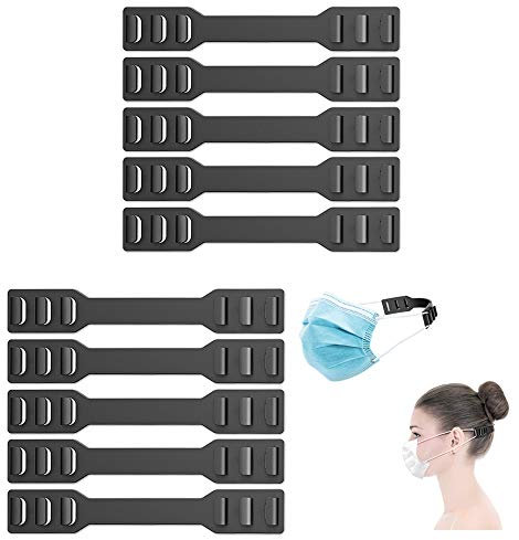Maske Extender, Maske Ohrband Haken, Anti-Straffung Gehörschutz, Maske Gurtverlängerung zur Linderung von Druckschmerzen, verstellbare Maske Schnalle für Erwachsene und Kinder (10 Stück)