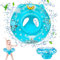 Flotador Bebe, Anillo de Natación Inflable, Mejor Flotador Bebe Piscina, Chaleco Flotador Bebe Braguita Flotador Antivuelco Bebe para Bebé 6-36 Meses