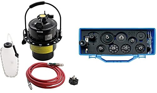 BGS 8315 | Druckluft-Bremsenentlüfter | Bremsenentlüftungsgerät | Entlüftungsgerät | Bremsflüssigkeit | 5L & dapter-Satz für Art. 8315 | für Audi, BMW, Ford, Honda, Nissan, Opel, VW
