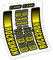 Pegatinas en vinilo adhesivo compatibles con horquilla Rock Shox Judy 2021 (Amarillo Normal)