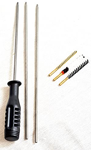 armeriaonline Kit Pulizia co2 CARABINA 4,5 con scovoli Made in Italy Aria Compressa / CO2 4,5mm /.177 Cal