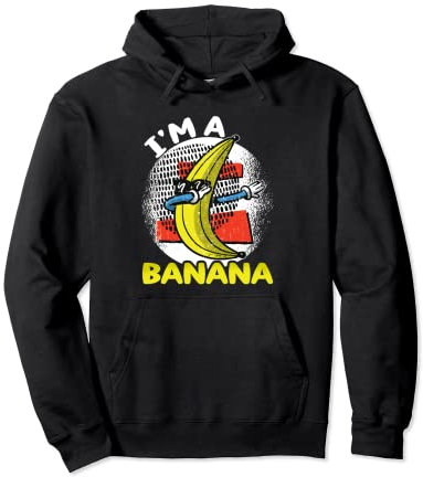 Costume amusant pour amateur de bananes avec inscription « I Am A Banana » Sweat à Capuche