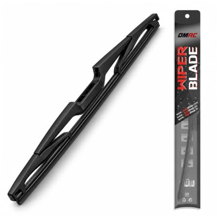 OMAC Heckscheibenwischer für VW Tiguan mk1 2007-2016 1 Stück | 10-in-1 Adapter, Leiser Betrieb, Naturgummi