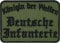Army Tactical Morale Patch Königin der Waffen - Deutsche Infanterie Bundeswehr Abzeichen Aufnäher bestickt | Deutschland Militär Aufbügler/Applikation für alle Stoffe | 70x50mm