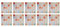 YUEMOL cenefas Adhesivas 10 Piezas Simulación de Mosaico Auto Adhesivo Membrana de Cristal Pegatina de Pared Impermeable, for la Pared del baño de Cocina decoración del hogar de la Pared extraíble