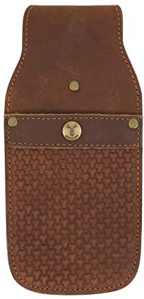 Jackalope Laidir - Taschenköcher Robustes, hochwertiges Glattleder handgefertigt (Coffee)