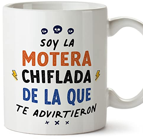 MUGFFINS Tazas para MOTERA mujer - En Español - Todos te advirtieron - 11 oz / 330 ml - Regalo original y divertido