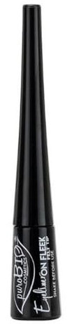 Purobio Eyeliner On Fleek, black Brush Tip, 3ml