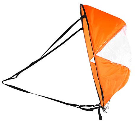 equlup Kajak-Segel, Kajak-Spezialsegel-Windpaddel, Ultraleichtes, Tragbares, Faltbares, Hochtransparentes Segel Für Kajak-Kanu-Schlauchboote