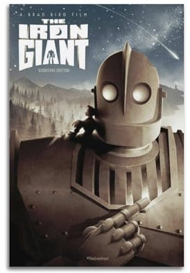 greb The Iron Giant Movie Canvas Poster Room Decor Aesthetic Poster Artistic Poster for Bedroom Living Room Walls 08x12inch(20x30cm) Unframe-style