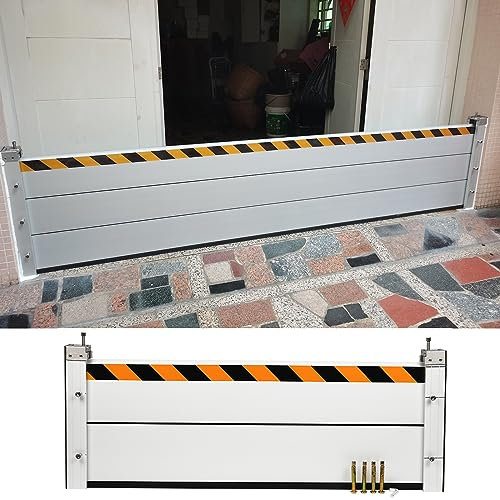 ExkaTe Hochwasserschutz-Set für Privathaushalte, robuste Wasserschutz-Prallplatte für Terrassentür, Hofeingang, Ladentür, Kellerfenster, unterirdische Durchgänge, temporäres Tor (Farbe: 20 cm hoch,