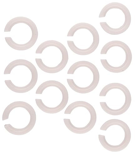 SVRITE 12-Teiliger Lampen Schirm, Loch Konverter E27 zu E14, Lampenschirm Ring Reduzierer zum Anbringen Von Schrauben Lampen Schirmen EIN Deckel Lampen Fassungen