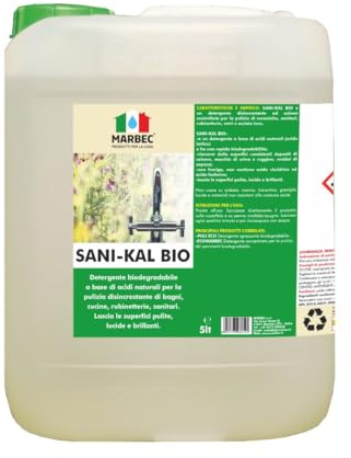 MARBEC SANI-KAL BIO 5LT Détergent pour le nettoyage détartrant des salles de bain.