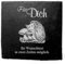 Deko Schiefer Untersetzer personalisiert Igel mit Pilz - Für Dich - 11x11cm Schwarz Bierdeckel Tischdeko Bieruntersetzer Weinuntersetzer