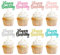 Blumomon 32Pcs Happy Birthday Cupcake Toppers Happy Birthday Cupcake Picks Birthday Cake Decorations Baby Shower Anniversary Party Supplies