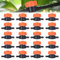 Valvola di irrigazione a goccia, 20pcs 1/4 raccordi per irrigazione a goccia, valvola di irrigazione in plastica, valvola di spegnimento del tubo da giardino universale per giardinaggio, valvola di i