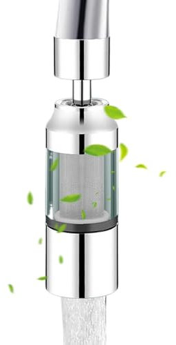 Husoiuy Filtre à eau pour robinet de lavabo, filtre à eau pour lavabo - Filtre à eau du robinet extensible rotatif en acier inoxydable | 3 modes de sortie d'eau, naturel