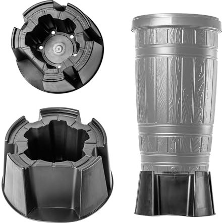 KADAX Soporte para barril de lluvia de 60 cm, base universal de plástico para tanques redondos de agua de lluvia, soporte para barril de lluvia (antracita, 60 cm)