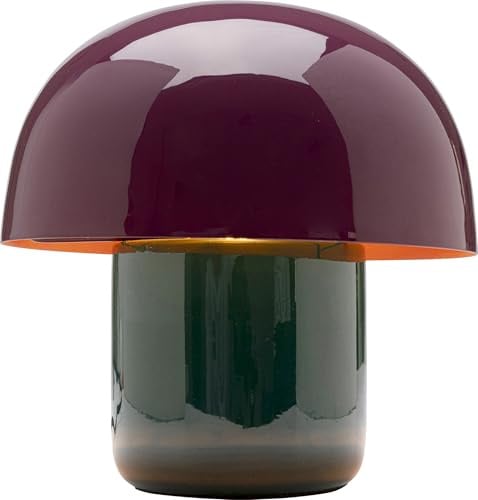 Kare Design Tischleuchte Mushroom Shiny Duo Saturday, Grün-Lila, Pilzform, Tischlampe, Nachttischlampe, Wohnzimmer, Leuchtmittel nicht inklusive, 20x20x20 cm (H-B-T)