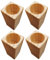 Bed Risers 4 Inch, 4Pcs Wood Bed Risers, 4 Inch Stable Table Leg Extenders with Dia. 2 Round Recessed Hole, Multifunctional Furniture Riser for Beds, Tables, Chairs, Wood Risers