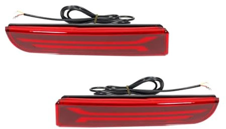 Auto Heckstoßstange Reflektor für Mitsubishi Evolution X 2008-2017 RodeLens Auto Heckstoßstange reflektierende Leiste Heckstoßstange Reflektorlampe