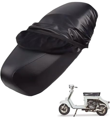 genérico Cuero Funda Asiento Moto Compatible con Ducati Brio 1963-1967,Funda para Asiento Moto,Funda Asiento Scooter,Impermeables,a Prueba de Lluvia (Black)