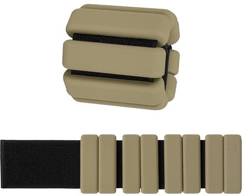 OMNANA® Gewichtsmanschetten aus Silikon (2x0,5 kg oder 2x1 kg) – Knöchelgewichte & Handgelenkgewichte für Fitness, Yoga, Pilates & Physiotherapie – Ankle Weights für Joggen, Aerobic & Krafttraining