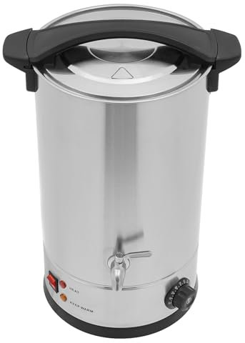 Cutycaty 8L/10L/12L/15L - Fundidor de cera para velas, 1800 W, horno eléctrico de cera de acero inoxidable, gran capacidad, kit de fabricación de velas, 30-110 °C (15 L)