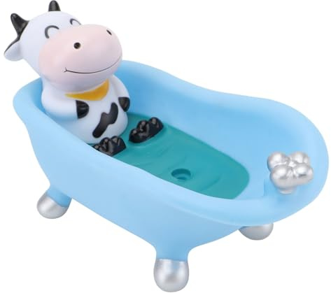 Garneck 1PC Cartoon Animal Badewannen Seifenschale Niedlicher Seifenhalter Für Badezimmer Und Küche Sommerliche Seifenablage Tierform Praktischer Seifenlagerbehälter Mit