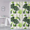 IGINOA Duschvorhang 180x200 Grün Antischimmel Badevorhang Shower Curtains Wasserdicht mit ösen Motiv Duschrollo Schimmelresistent Badewanne Vorhang Dunkelgrün Pflanzen Duschvorhänge Muster