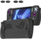 Case for Asus ROG Ally,Non Slip,Anti Collision Silicone Flexible Material Ultra Thin Cover With 4 Thumb Grips Game Console Cover Protector,Black
