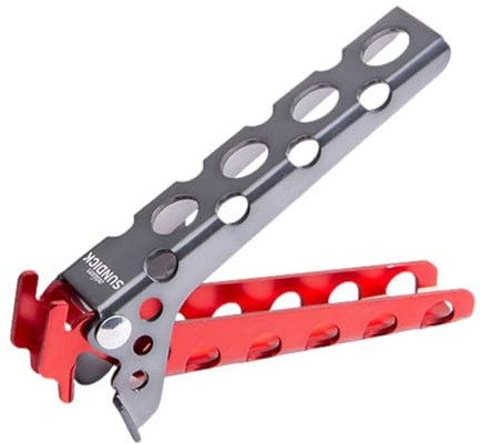 Hot Pot Grabber Clamp, Anti-Scalding Hot Pot Holder Gripper Clips | Rustproof Lightweight Hot Pan Gripper, Secure Pot Lifter Tongs for Camping, Outdoor Cooking, Kitchen Utensils, Travel Cookware