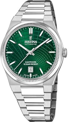 Festina Swiss Made Herren-Automatikuhr aus Stahl mit Armband F20083/3