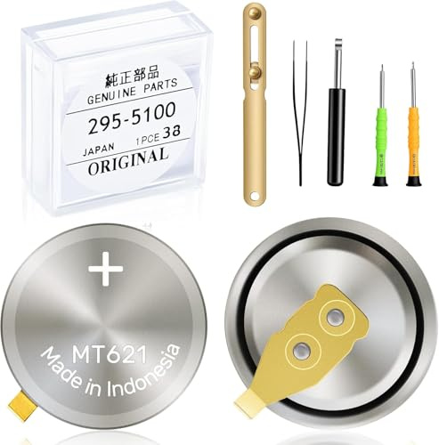 295-5100 Watch Battery Compatible with Citizen Eco-Drive Series Model 295-5100 MT621 Suitable for Models BP10, E000, E001, E010, E011 Sealed Capacitor Rechargeable Battery