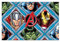 Procos 87968 - Party-Tischdecke Mighty Avengers, Größe 120 x 180 cm, abwischbar, mehrfach verwendbar, Tischtuch, Dekoration, Geburtstag, Mottoparty, Blau