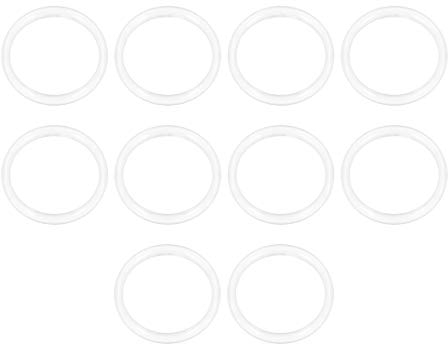 sourcing map Silicone O-Ring, 33mm OD, 27mm ID, 3mm Width, VMQ Seal Rings Gasket, White, Pack of 10