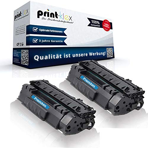 2X Print-Klex Tonerkartuschen HP Laserjet Pro 400 M 401 a Laserjet Pro 400 M 401 d Laserjet Pro 400 M 401 DN Laserjet Pro 400 M 401 dne CF280 CF280A 80A CF280X HP 280A Black - Office Plus Serie