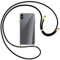 mtb more energy Handykette kompatibel mit Apple iPhone XS Max (6.5'') - schwarz/Gold - Smartphone Hülle zum Umhängen - Anti Shock Full TPU Case